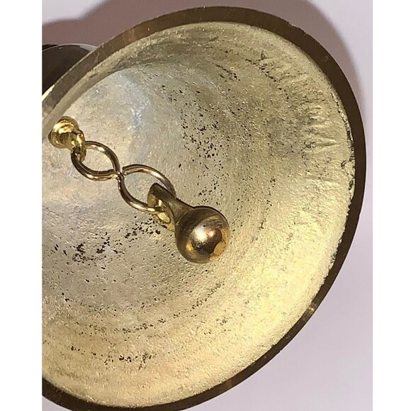 Vintage Owl Brass Dinner Bell (6" tall) - Picture 5 of 5